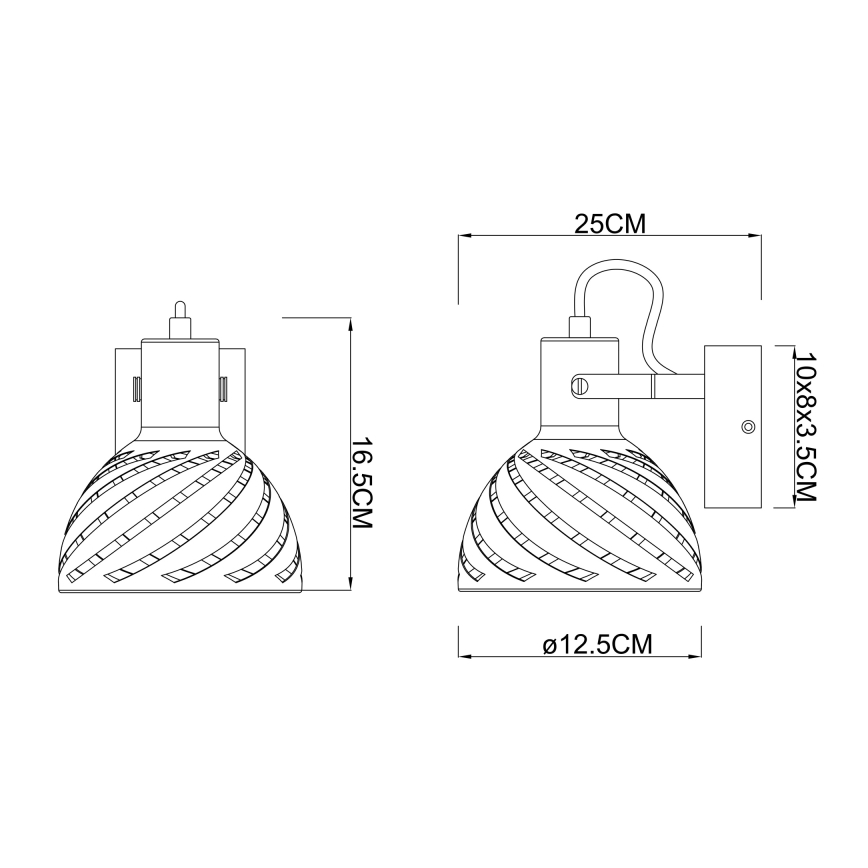 Globo - Zidna reflektorska lampa 1xE27/40W/230V