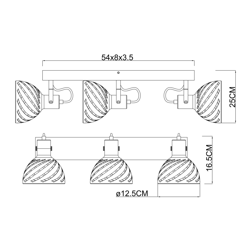 Globo - Reflektorska lampa 3xE27/40W/230V