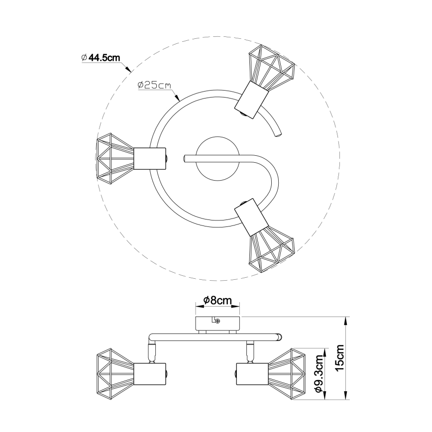 Globo - Spot svetiljka 3xE14/40W/230V