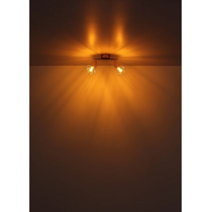 Globo - Reflektorska lampa 2xE14/40W/230V zlatna