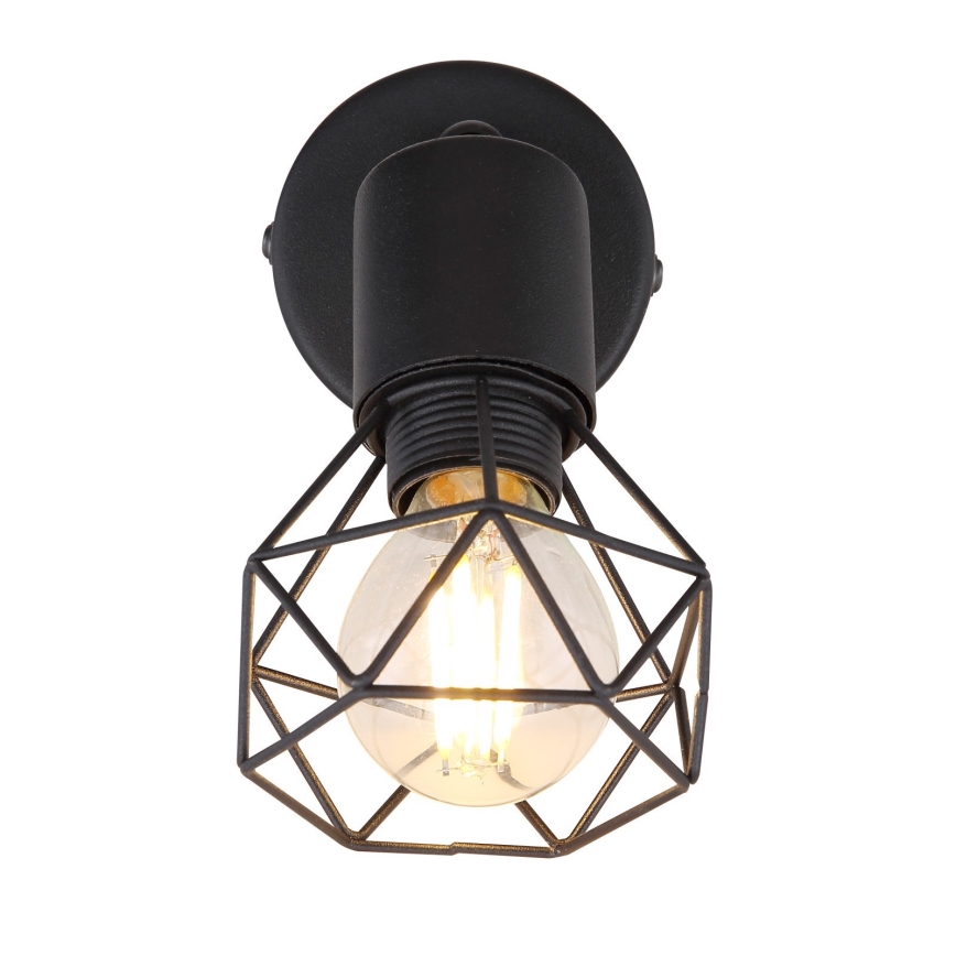 Globo - Zidna reflektorska lampa 1xE14/40W/230V crno