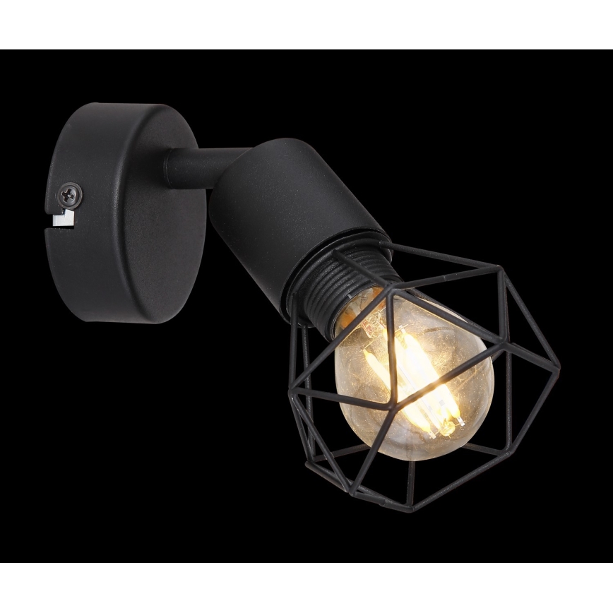 Globo - Zidna reflektorska lampa 1xE14/40W/230V crno