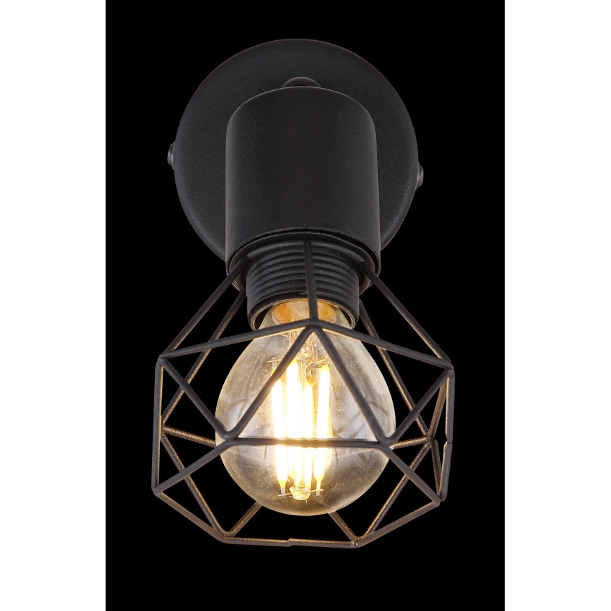 Globo - Zidna reflektorska lampa 1xE14/40W/230V crno