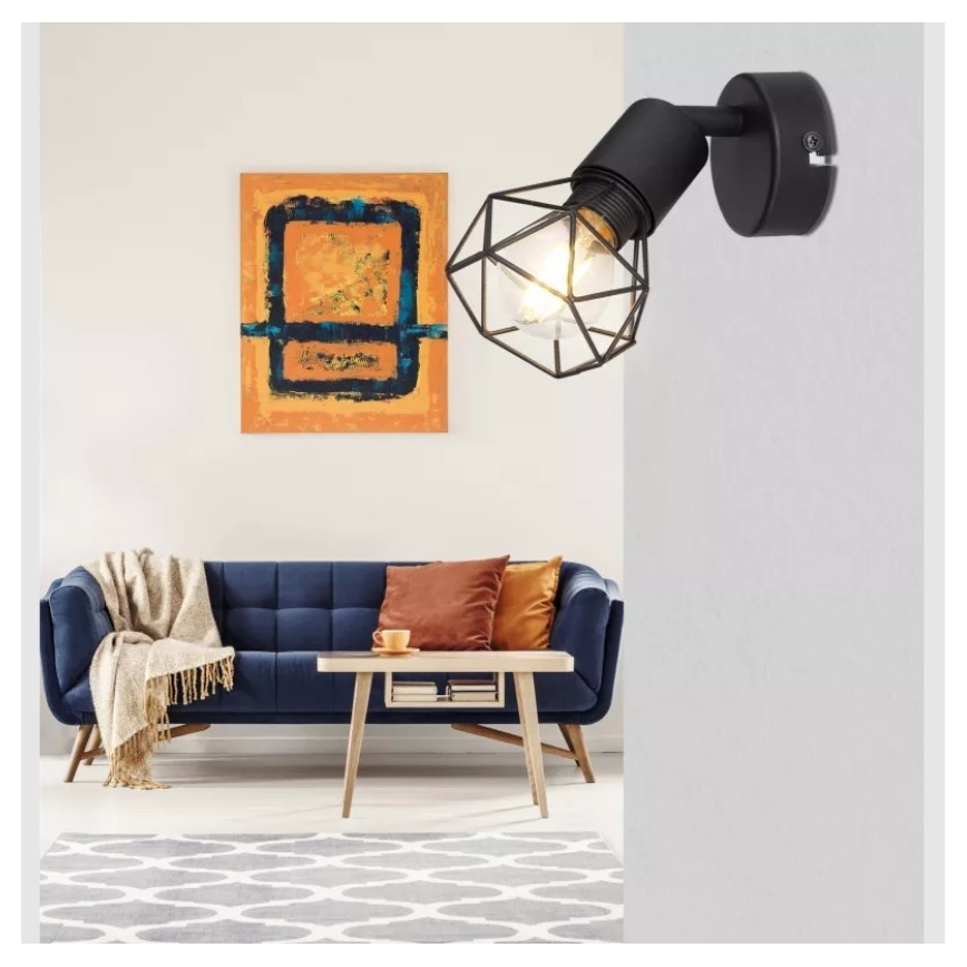 Globo - Zidno reflektorsko svetlo 1xE14/40W/230V, crno