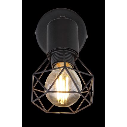 Globo - Zidno reflektorsko svetlo 1xE14/40W/230V, crno