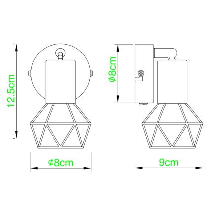 Globo - Zidna reflektorska lampa 1xE14/40W/230V