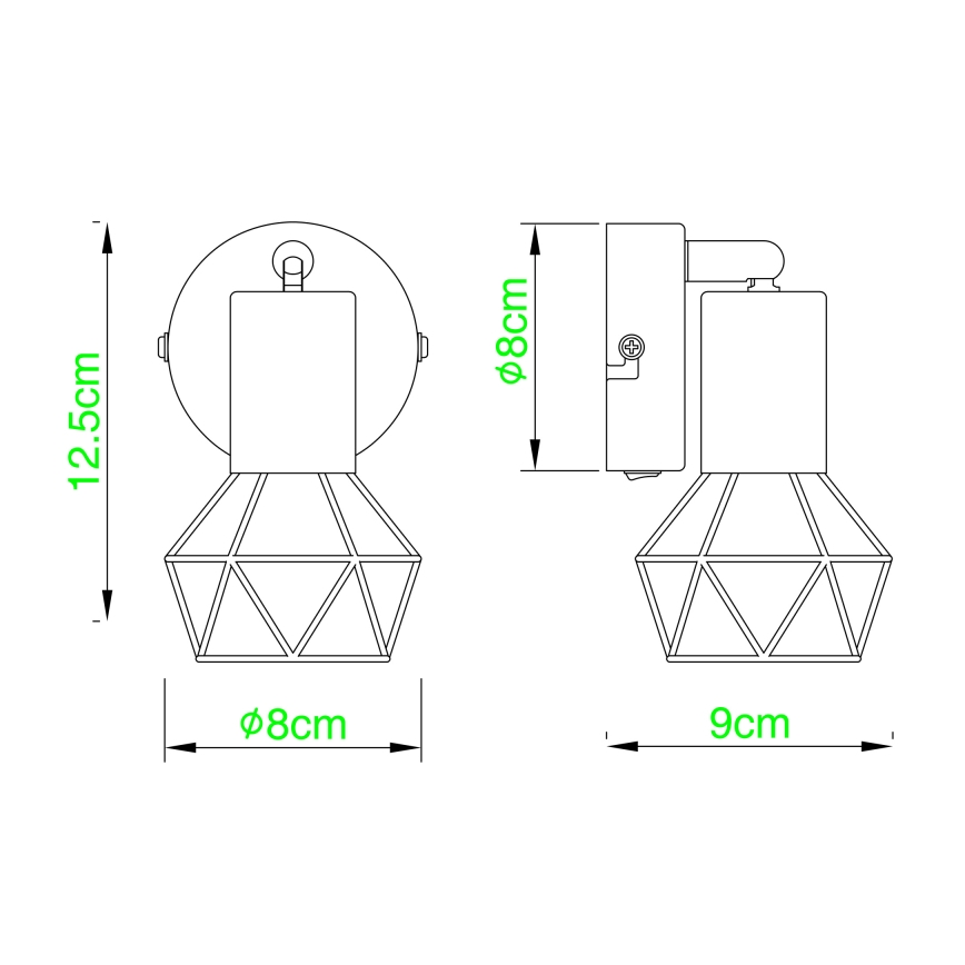Globo - Zidna reflektorska lampa 1xE14/40W/230V