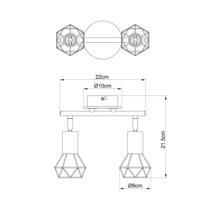 Globo - Reflektorska lampa 2xE14/40W/230V