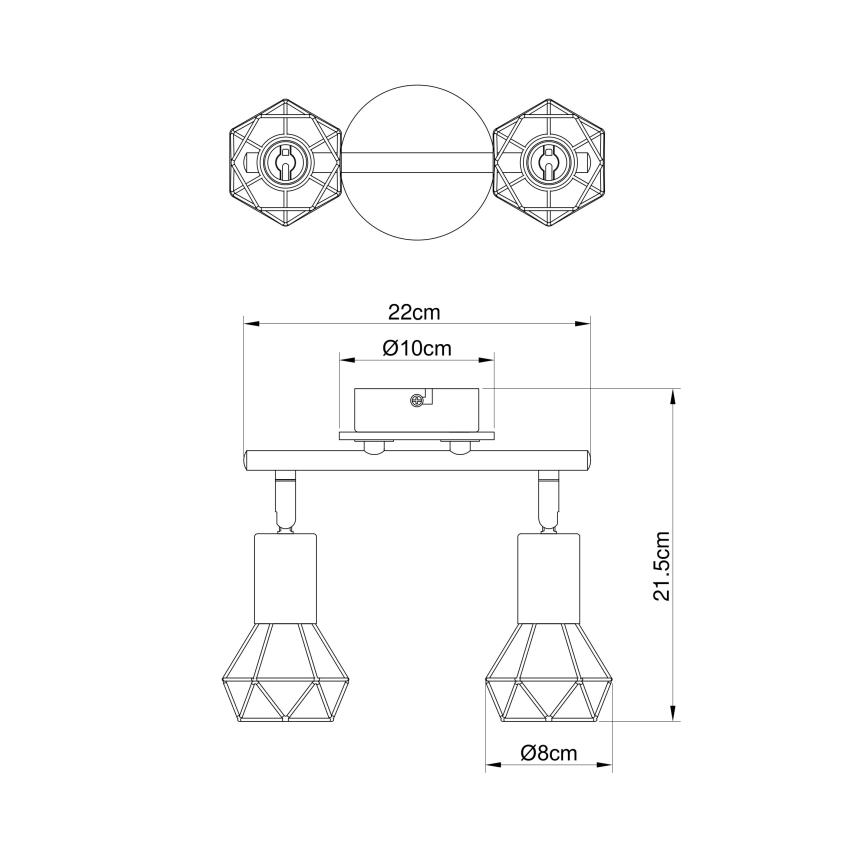 Globo - Reflektorska lampa 2xE14/40W/230V