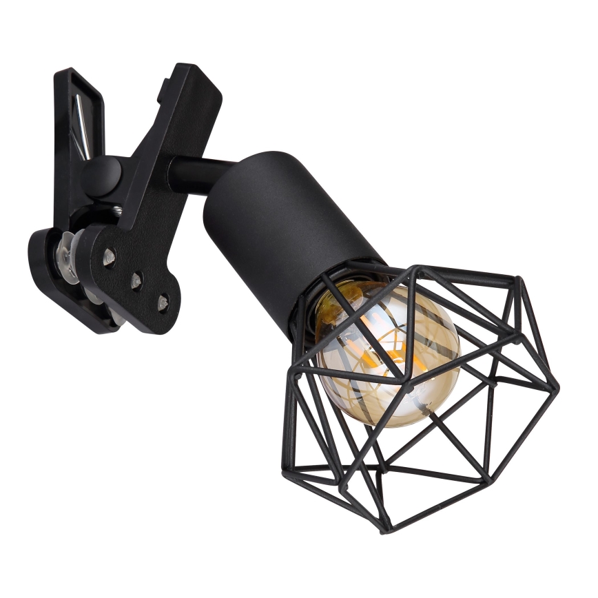Globo - Zidna lampa sa štipaljkom 1xE14/40W/230V crno