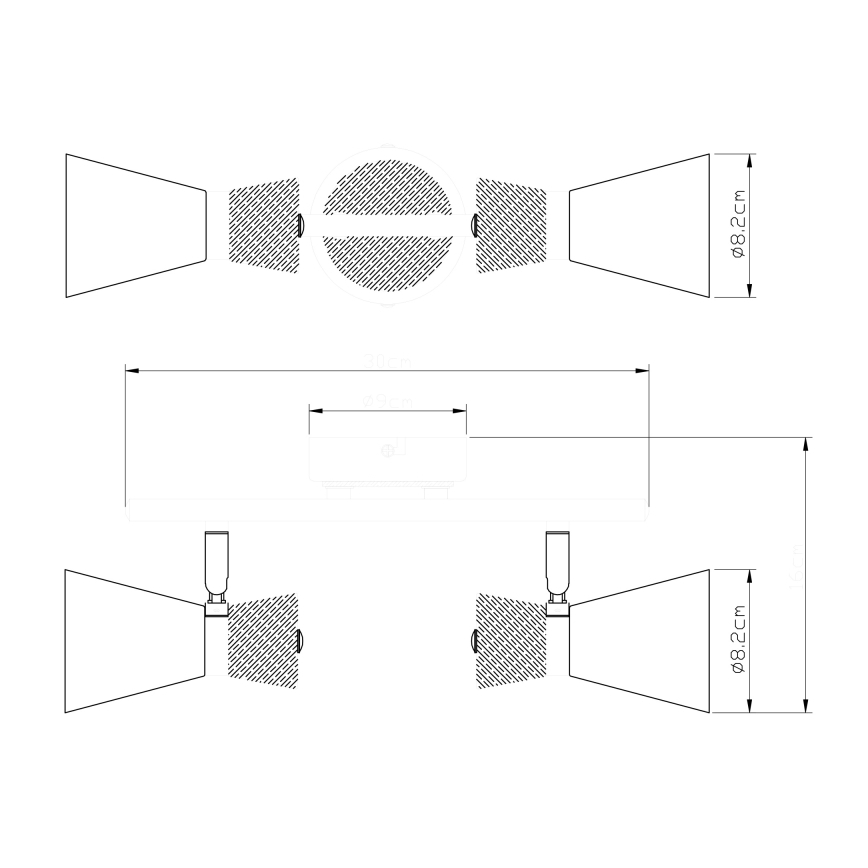 Globo - Reflektorska lampa 2xE14/25W/230V
