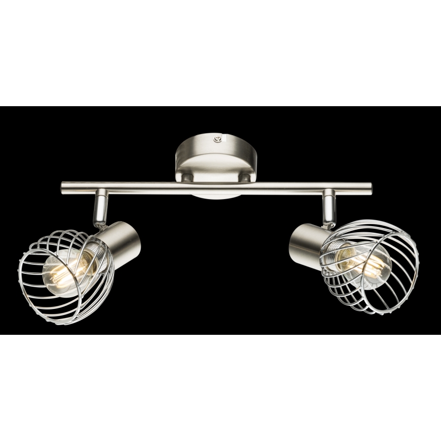Globo - Spot svetiljka 2xE14/40W/230V matni hrom