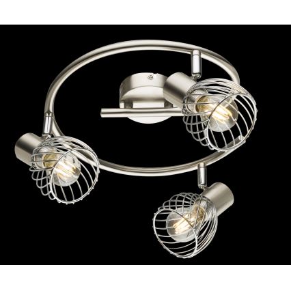 Globo - Reflektorska lampa 3xE14/40W/230V mat krom