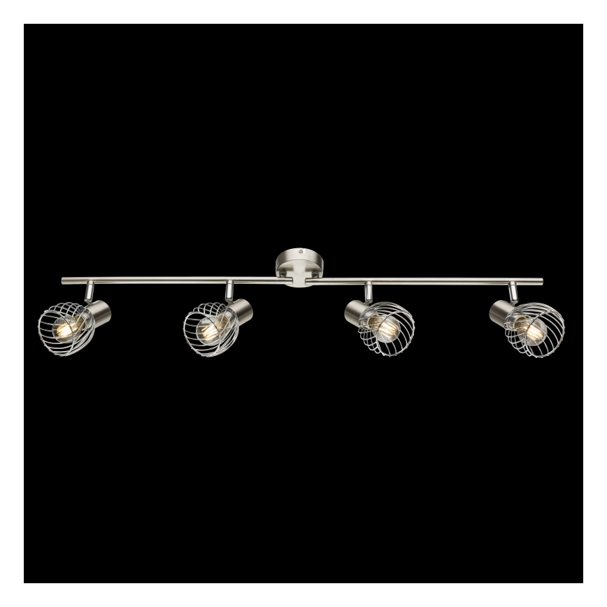 Globo - Reflektorska lampa 4xE14/40W/230V mat krom