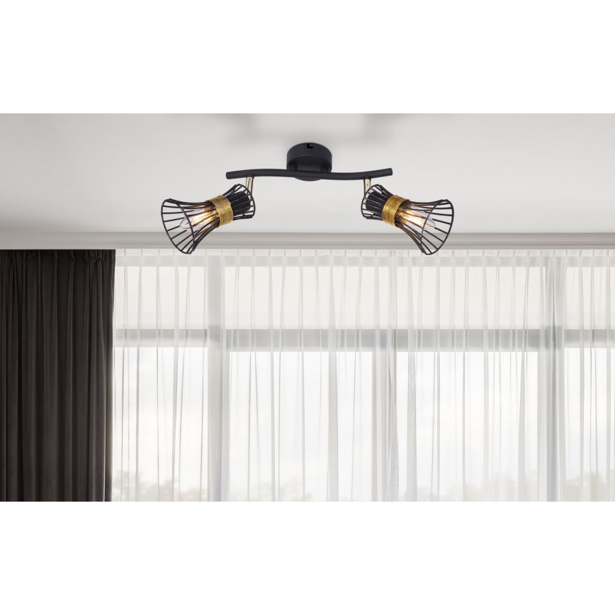 Globo 54814-2 - Plafonjera PURRA 2xE14/40W/230V