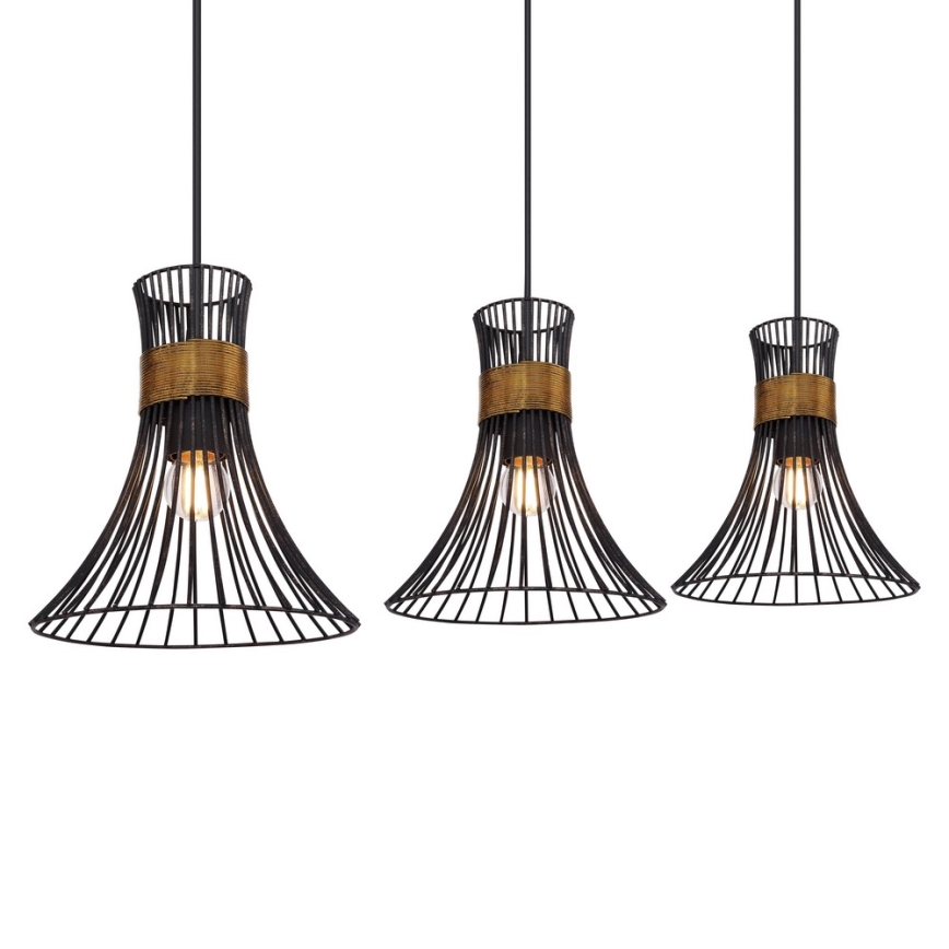 Globo 54814-3H - Luster na sajli PURRA 3xE27/60W/230V