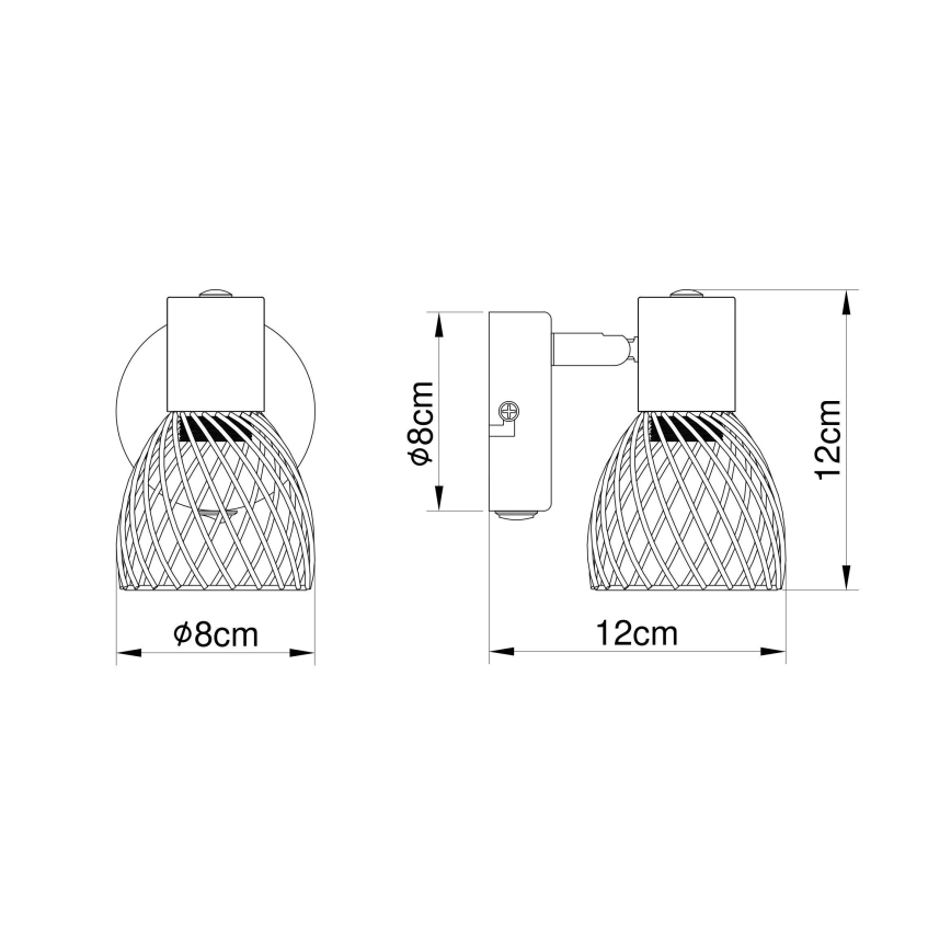 Globo 54817-1 - Zidna reflektorska lampa ISABELLE 1xE14/40W/230V