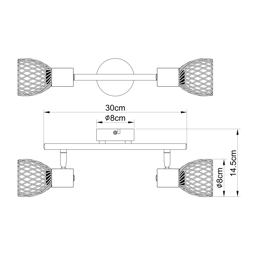 Globo - Spot svetiljka 2xE14/40W/230V