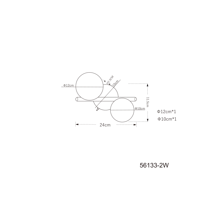 Globo - LED Nadgradni luster 2xG9/3W/230V