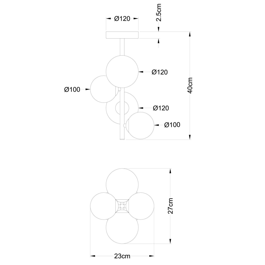 Globo - LED Viseći luster 4xG9/3W/230V mat krom