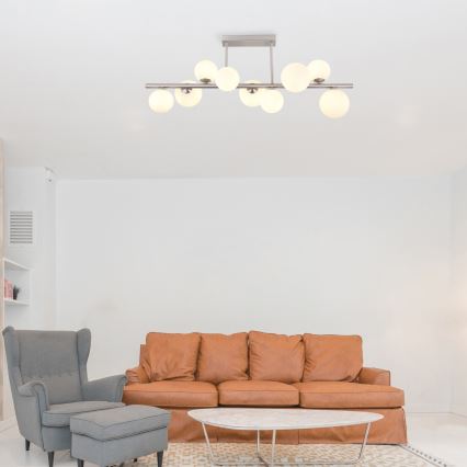 Globo - LED Viseći luster 9xG9/3W/230V mat krom