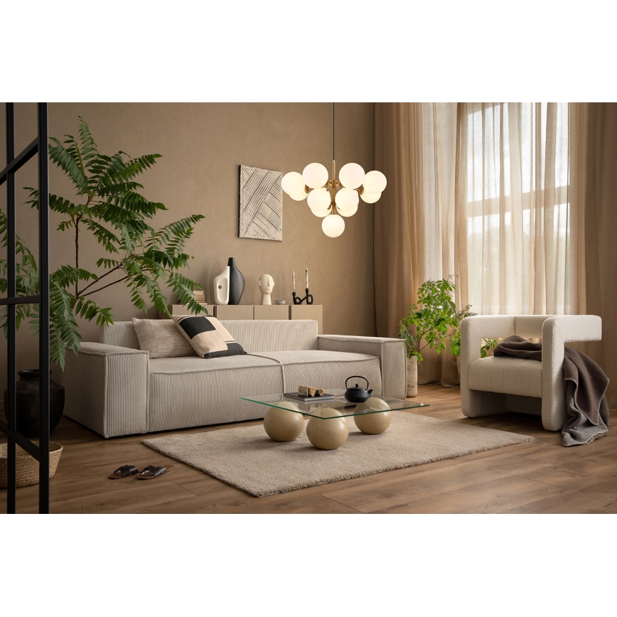 Globo - Luster na sajli 13xG9/5W/230V pr. 56 cm zlatna