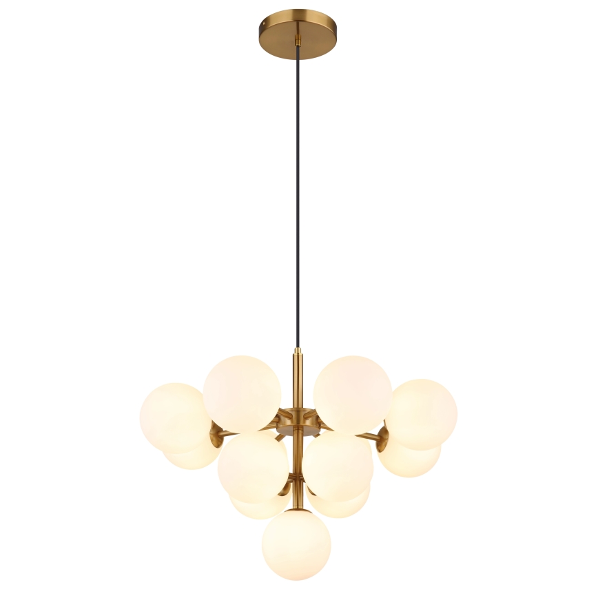 Globo - Luster na sajli 13xG9/5W/230V pr. 56 cm zlatna