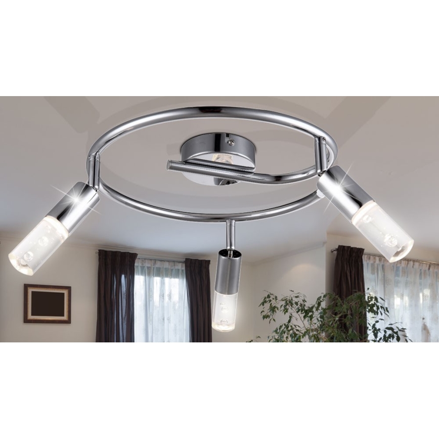 Globo 56199-3 - LED Reflektorska lampa PERU 3xLED/4W/230V