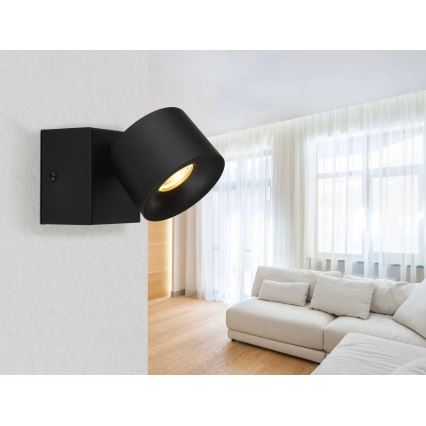 Globo - LED Zidna reflektorska lampa LED/6W/230V crno