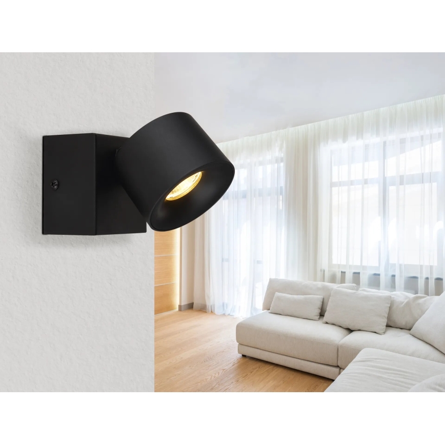 Globo - LED Zidna reflektorska lampa LED/6W/230V crno