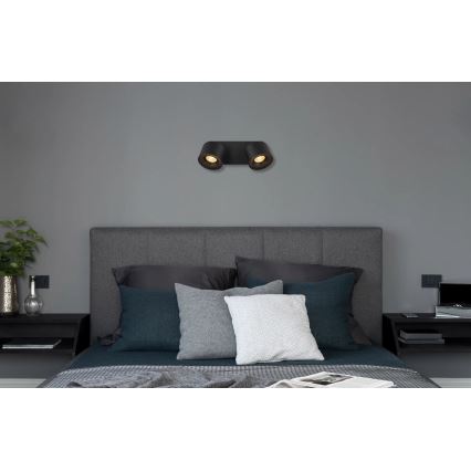 Globo - LED Reflektorska lampa 2xLED/6W/230V crno