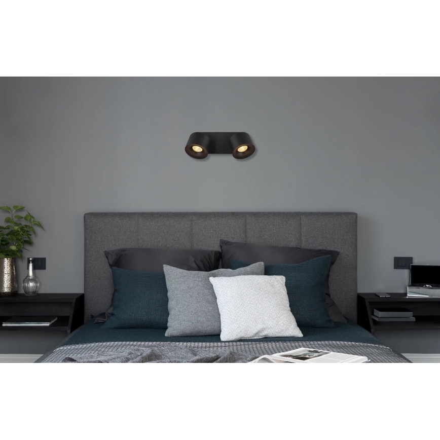 Globo - LED Reflektorska lampa 2xLED/6W/230V crno