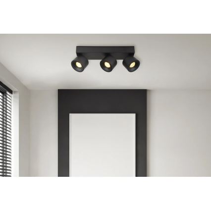 Globo - LED Reflektorska lampa 3xLED/6W/230V crno