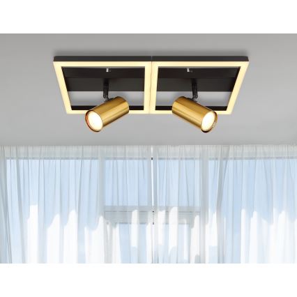 Globo - LED Plafonjera 2xGU10/5W/230V + LED/22W/230V