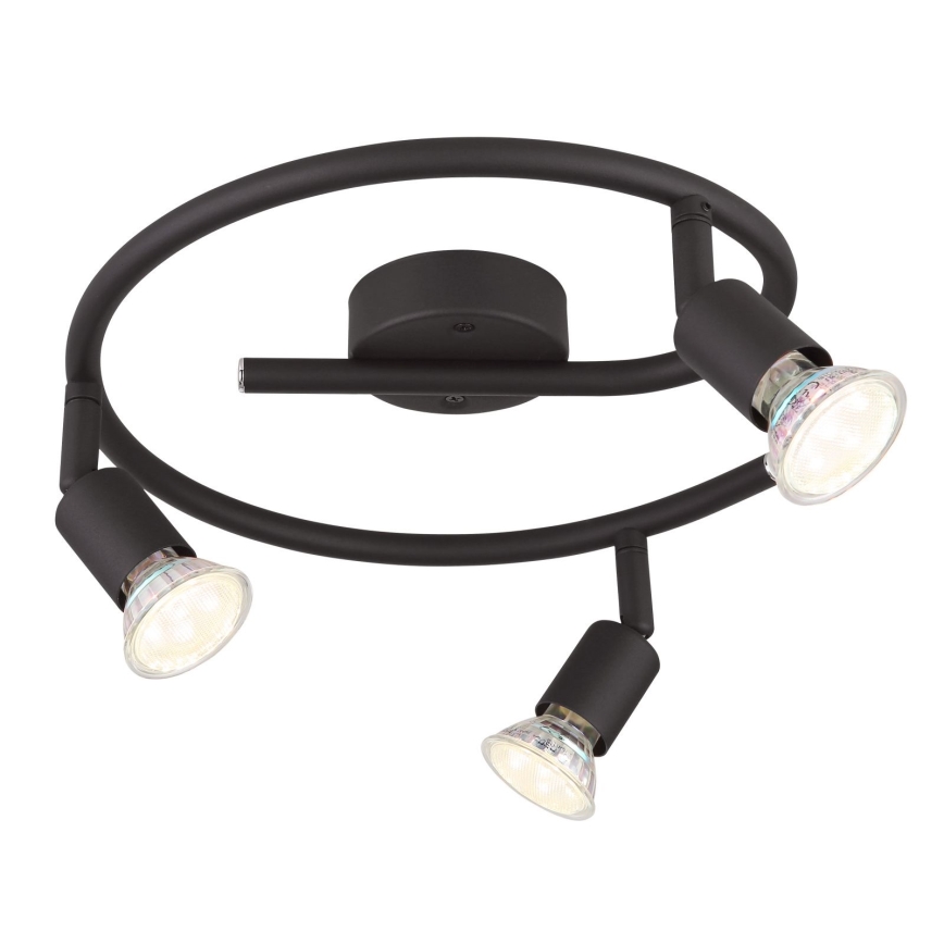 Globo - LED Reflektorska lampa 3xGU10/3W/230V crno