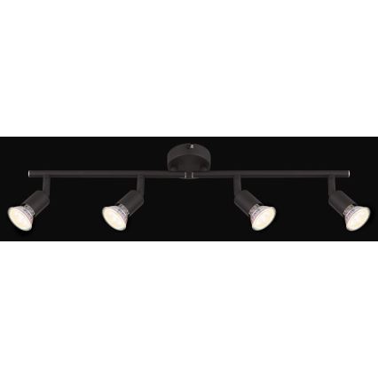 Globo - LED Reflektorska lampa 4xGU10/3W/230V crno
