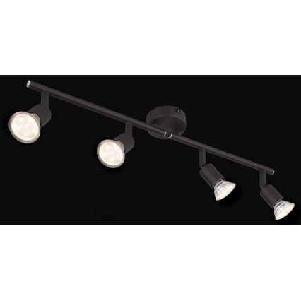 Globo - LED Reflektorska lampa 4xGU10/3W/230V crno