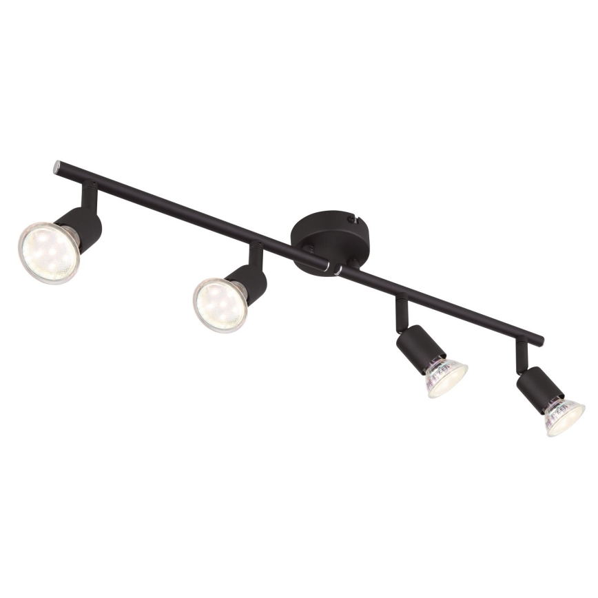 Globo - LED Reflektorska lampa 4xGU10/3W/230V crno
