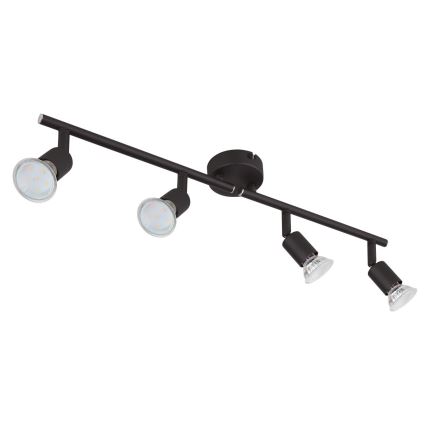 Globo - LED Reflektorska lampa 4xGU10/3W/230V crno