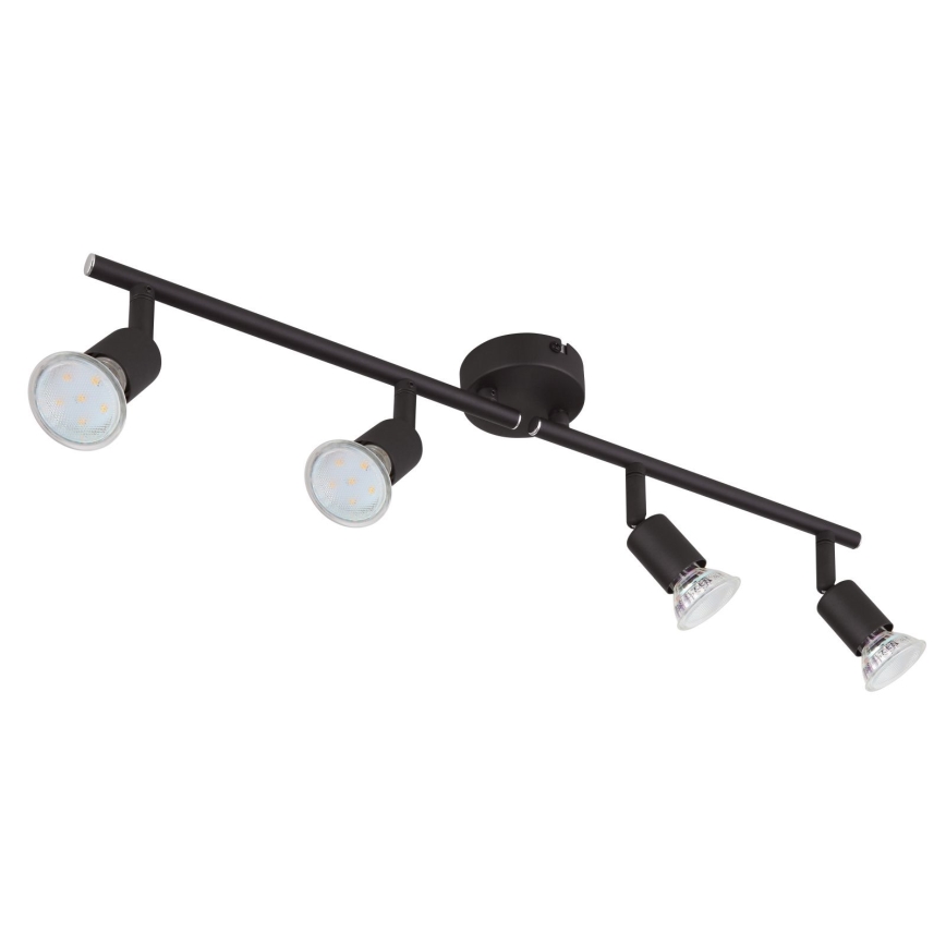 Globo - LED Reflektorska lampa 4xGU10/3W/230V crno
