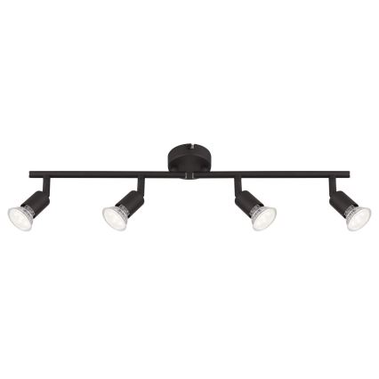 Globo - LED Reflektorska lampa 4xGU10/3W/230V crno