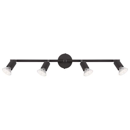 Globo - LED Reflektorska lampa 4xGU10/3W/230V crno