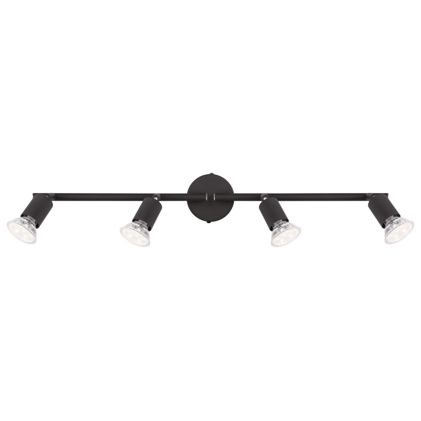 Globo - LED Reflektorska lampa 4xGU10/3W/230V crno