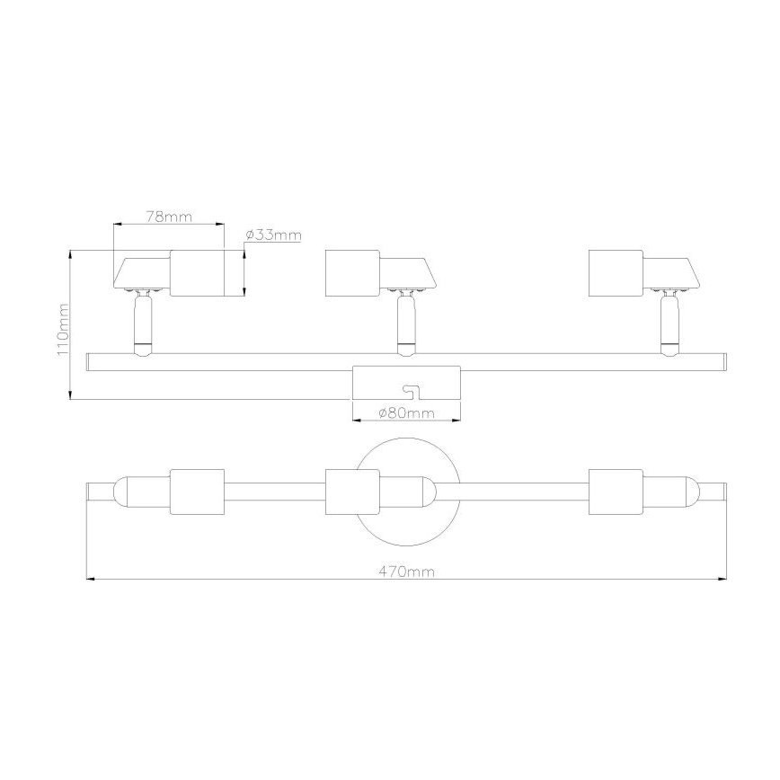 Globo - LED Reflektorska lampa 3xGU10/3W/230V