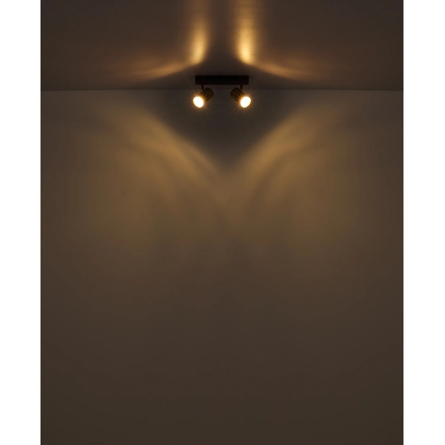 Globo - Reflektorska lampa 2xGU10/25W/230V bela/mat krom
