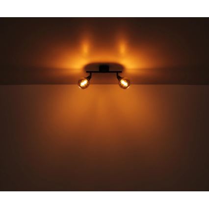 Globo - Reflektorska lampa 2xE14/40W/230V crno
