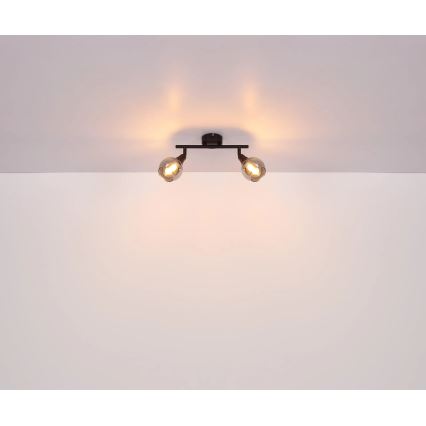 Globo - Reflektorska lampa 2xE14/40W/230V crno