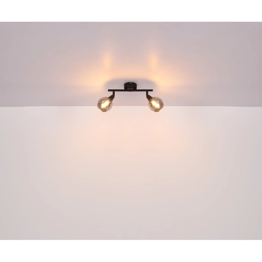 Globo - Reflektorska lampa 2xE14/40W/230V crno