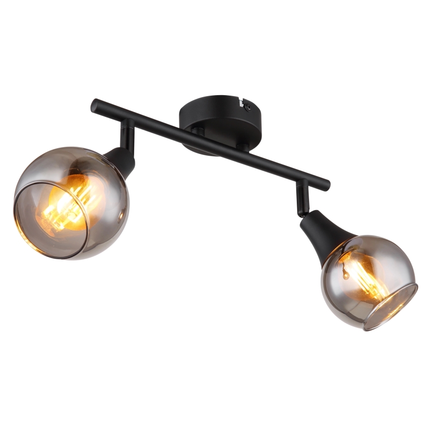Globo - Reflektorska lampa 2xE14/40W/230V crno