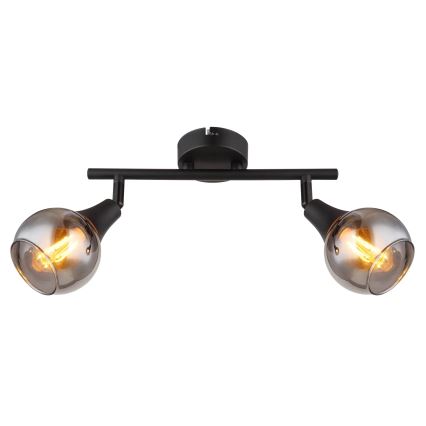Globo - Reflektorska lampa 2xE14/40W/230V crno